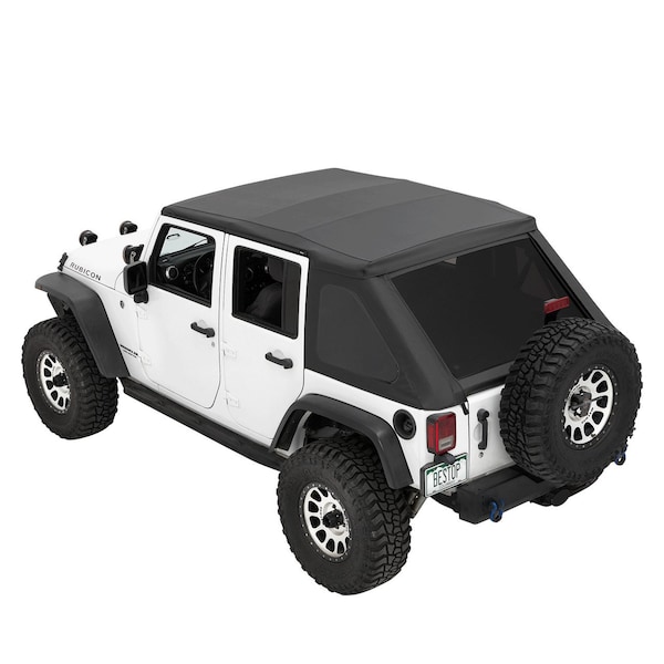 Bestop The Ascent Soft Tops For Jeep 2007-2018 Wrangler JK 4 Door Black Diamond 56825-35 - main